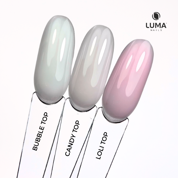 CANDY TOP No Wipe 8ml Top hybrydowy mleczny róż LUMA Nails